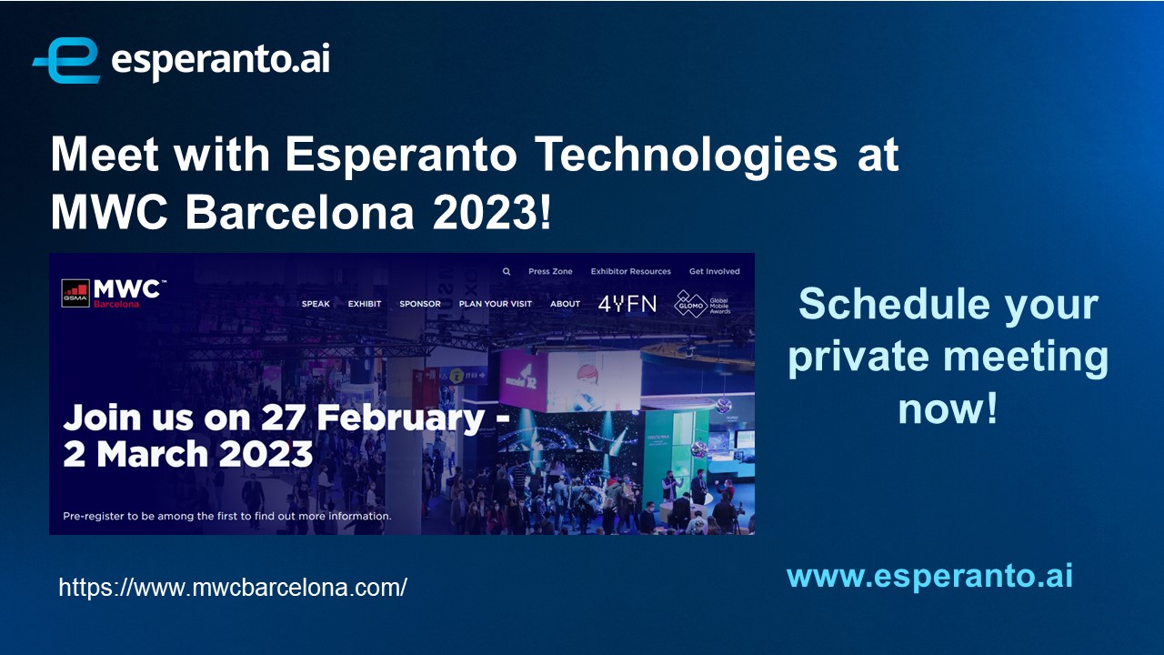 Esperanto Presents at the RISCV Summit 2022 Esperanto Technologies